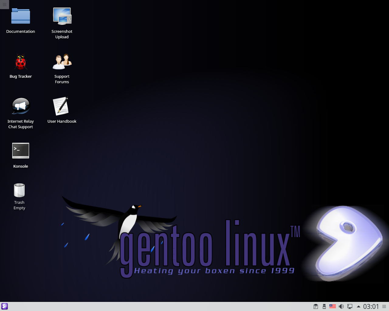 Gentoo ze środowiskiem KDE